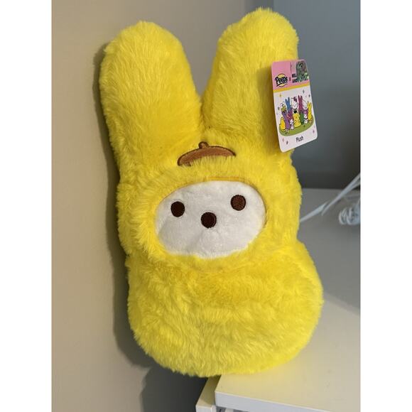 Peeps X Hello Kitty 12” Pom Pom Purin Easter Bunny Plush 2025 NWT - Picture 1 of 2